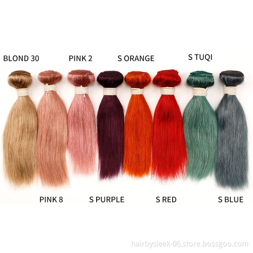 Colorful remy human Straight Hair 8 to 28inches human Brazilian hair bundles double weft wholesale human hair extension